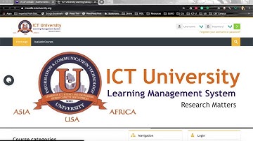 Attend Live Classroom on Moodle at ICT University