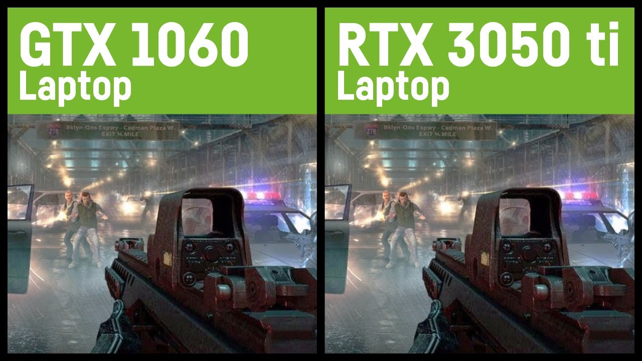 GTX vs. RTX 3050 ti (60W) Laptop/Notebook YouTube
