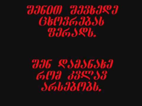 შენგან ვისწავლე რა არის შიში