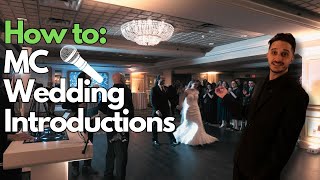 How to MC a Wedding (Tips and Walkthrough of a LIVE Wedding Introduction, Including Line Up)