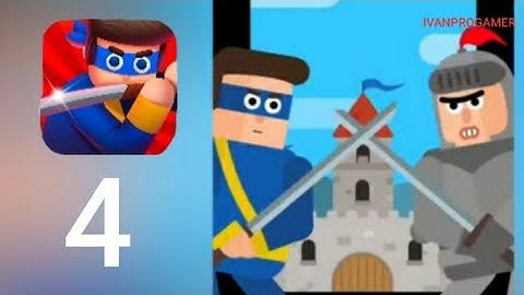 MR NINJA - Gameplay Walkthrough  Part 4 - Chapter 4 Fortress (iOS Android)