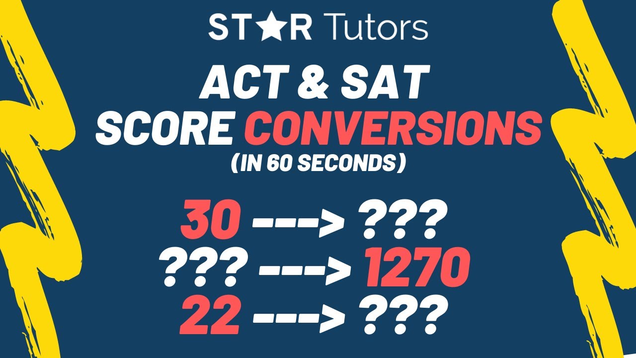 ACT vs SAT — SCORE CONVERSION Explained in 60 seconds? #shorts