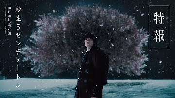 劇場用実写映画『秒速5センチメートル』特報【10月10日(金)公開】