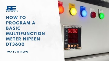 How to program a Multifunction Meter : Set CT/PT ratios of a Nippen DT3600 Basic Multifunction meter