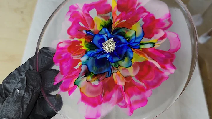 Resin Flower Coaster tutorial using LET'S RESIN alcohol inks & Trying Platinum 360 Resin