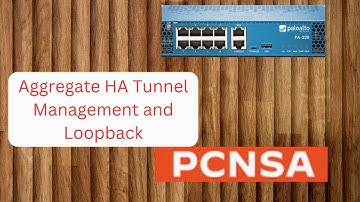 Aggregate  Interface Palo Alto  HA Management Loopback Tunnel Palo Alto interface Firewall