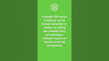 Creating a TCP Server in Node.js