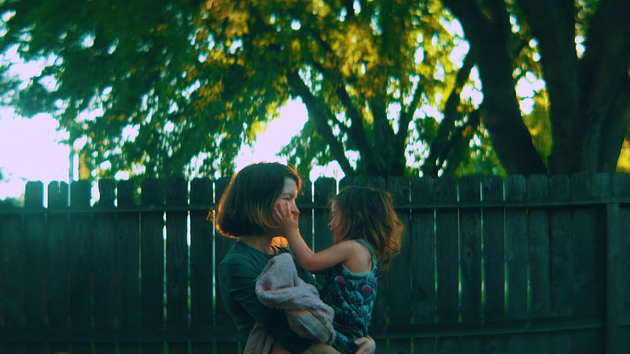 mother and daughter together in a fenced yard by Dan Ludeman Artgrid