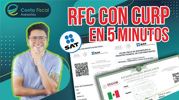 COMO SACAR MI RFC CON CURP EN 5 MINUTOS SAT EN LINEA🔥