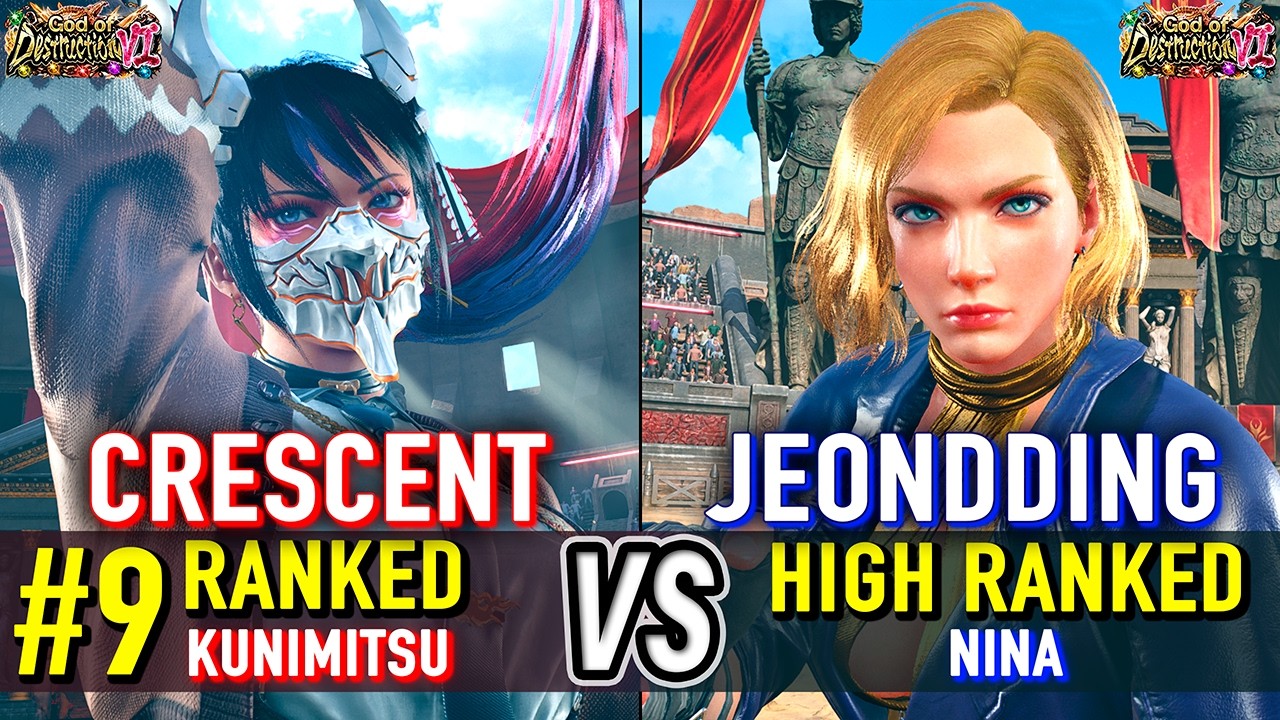 T8 🔥 CRESCENT (#9 Ranked Kunimitsu) vs JEONDDING (Nina) 🔥 Tekken