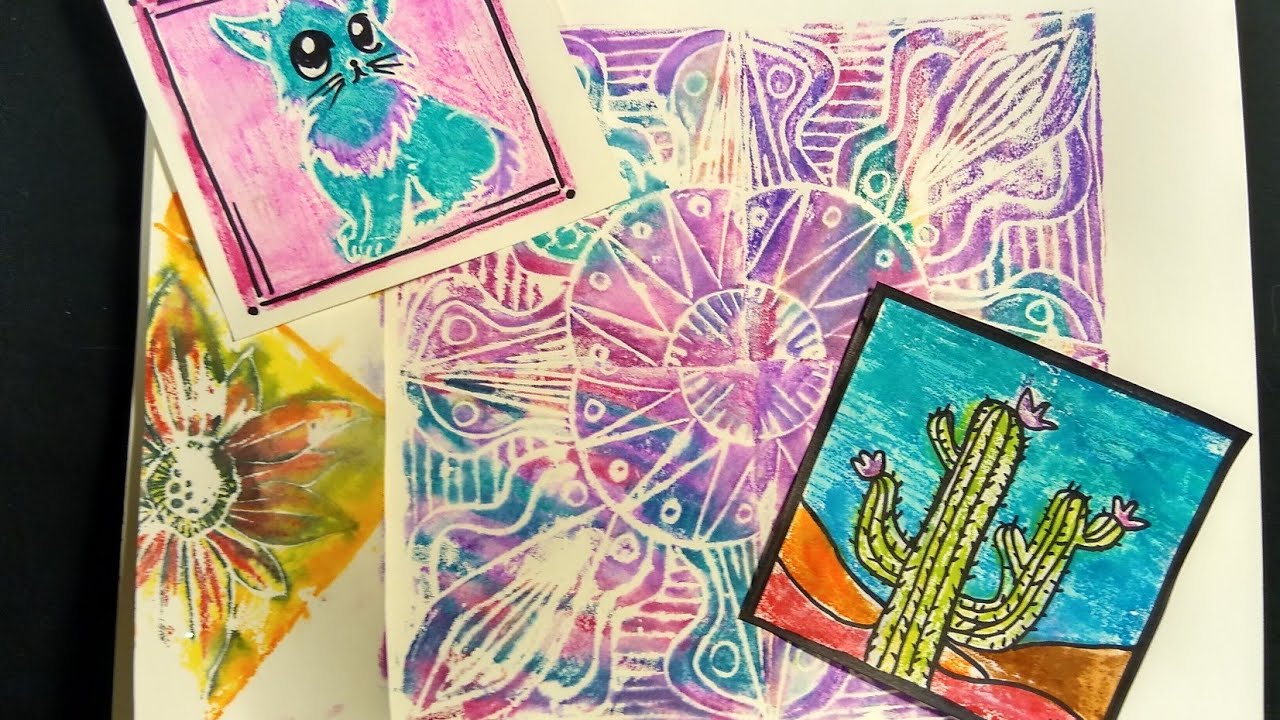 Foam Printmaking with Washable Markers 