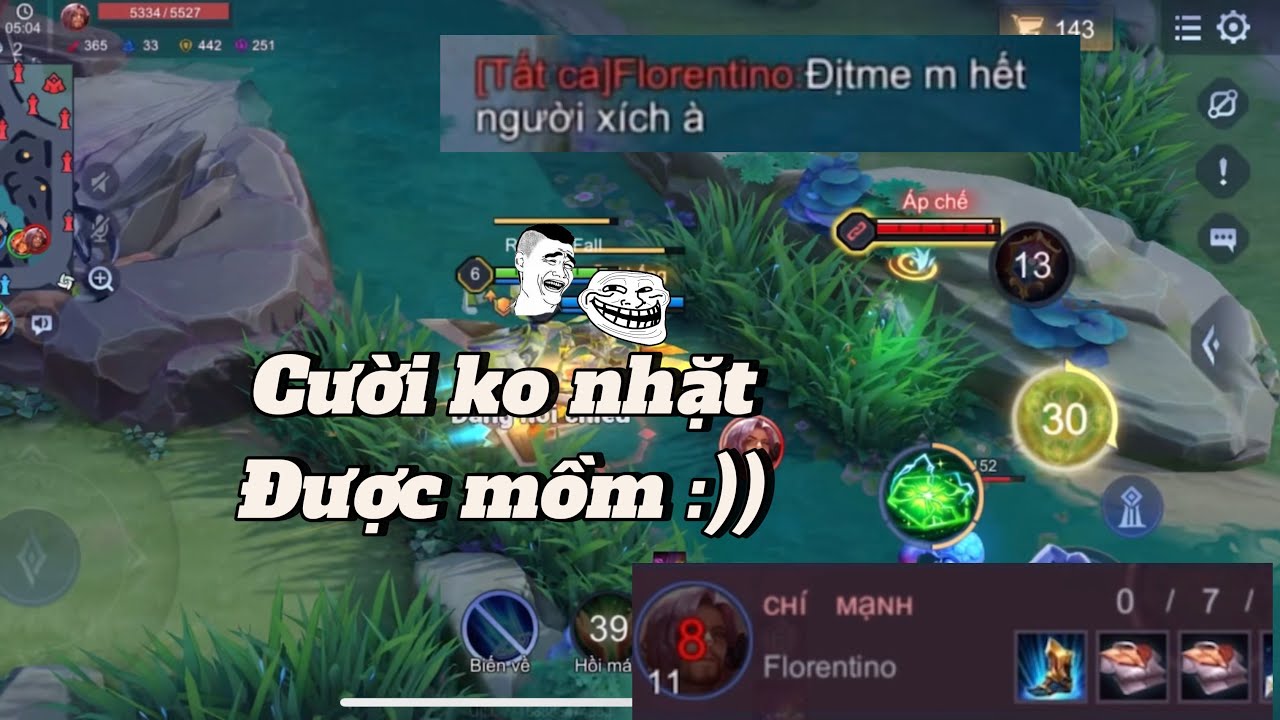 Đồng đội bảo sao ko cấm Flo Xin lỗi tôi ko thể nhịn được cười Xích cho ko được chơi game cay đỏ ái