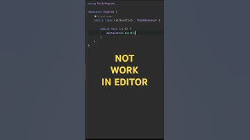 Application.Quit not working in Editor, here the fix!