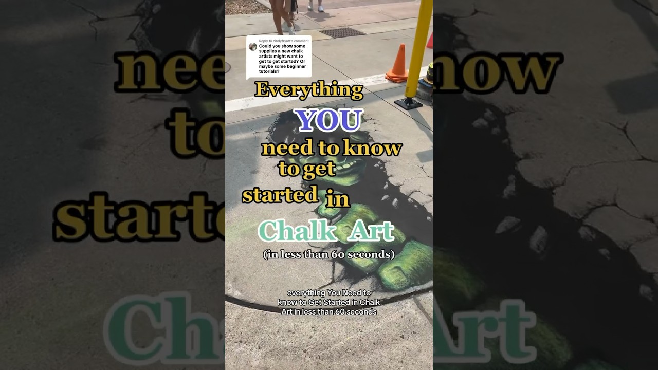 Everything you need to know to get started with Chalk Art (in less than 60 seconds)