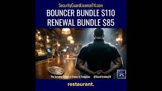 Tennessee Bouncer Certification: $110 Bundle (Unarmed + Dallas Law) @guardtrainingtn