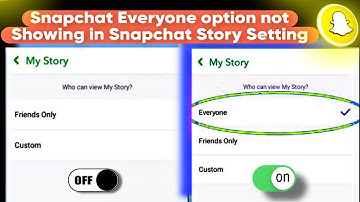 Snapchat Everyone option not Showing in Snapchat Story Setting | snapchat tips and tricks 2024