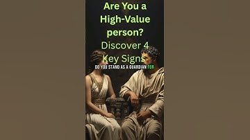 Bent u een waardevol persoon? Ontdek 4 belangrijke signalen #motivatie #stoïcisme #kortefeeds