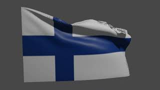 Finland Flag Animation | Finland National Flag | #finland | #finlandflag