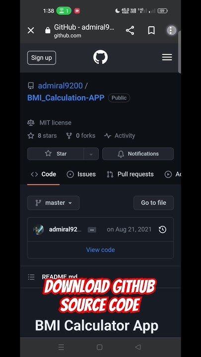 How to download GitHub Source Code #shorts - YouTube