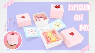DIY | Explosion Gift Box Tutorial With 2 Gift Boxes | Handmade Gift Idea
