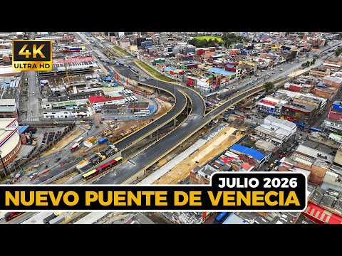 Avance Del Nuevo Puente de Venecia Bogotá Drone 4K