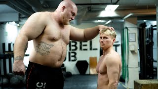 Swedish Giant VS Rock Climber  Who has the strongest grip?