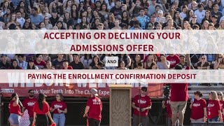 How to Accept or Decline Your Admissions Offer