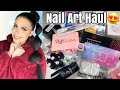 😍NAIL ART HAUL! Kiara Sky Gelly Tips UN-BOXING, Red Iguana Practice Hand, Makartt, Nail Addict LA