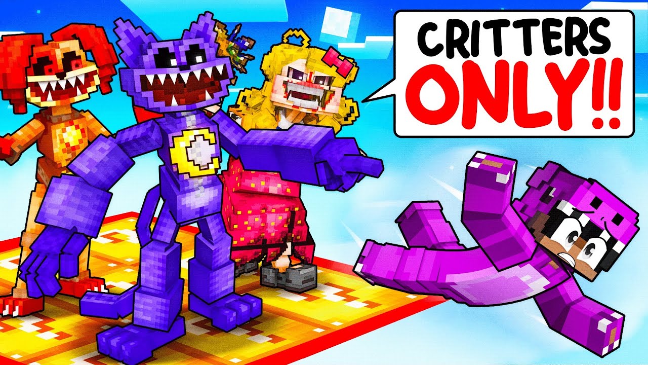LOCKED on ONE LUCKY CHUNK with SMILING CRITTERS in Minecraft