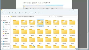 Open System32 folder on Windows