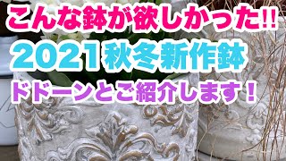 【ガーデニング】【2021秋冬新作鉢】アンティーク調のデコラティブな素敵な鉢がいっぱい❤︎いち早く情報をお伝えします❤︎秋冬ガーデニングのヒントに！【２０２１年7月15日】