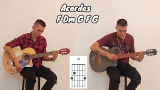 Como tocar en guitarra Fuerte no soy - Reik acústico acordes fáciles tutorial