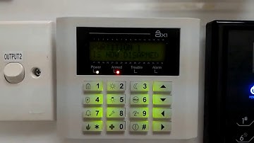 AX1 LCD Keypad   ARM DISARM & CHANGE PASSWORD