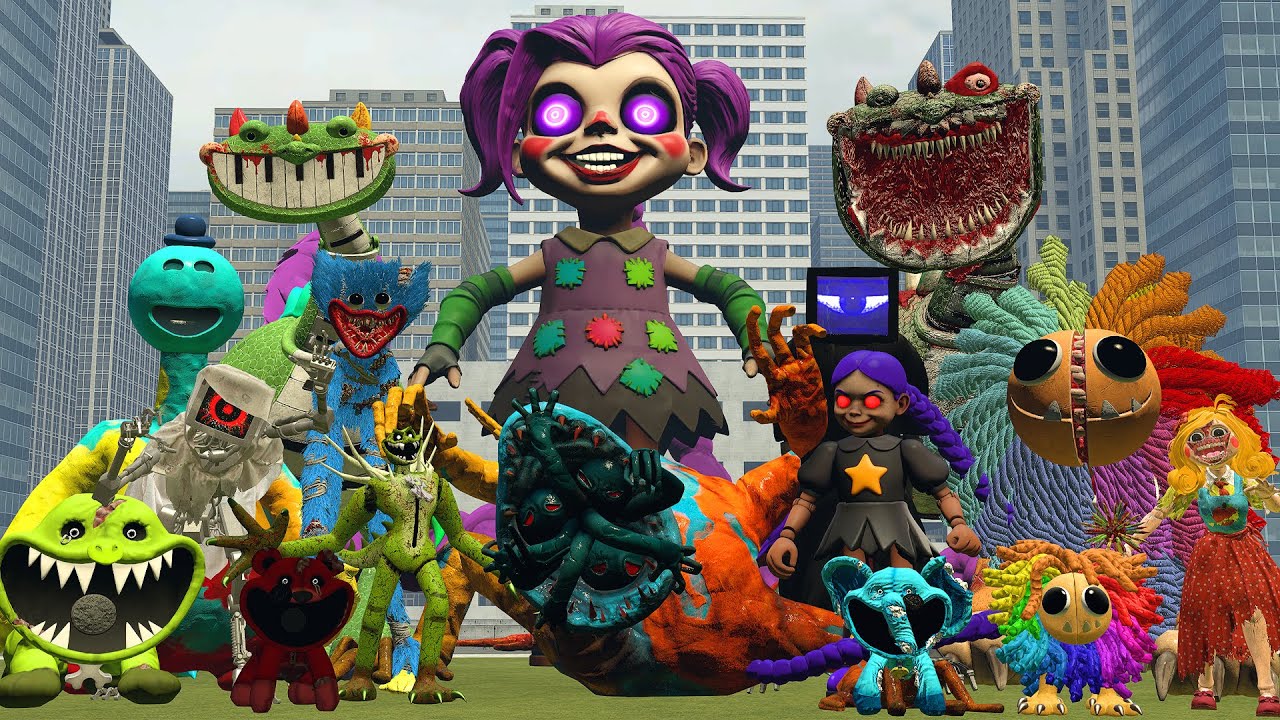 SURVIVING NEW LILYLOVEBRAID PHASE 2 AND ALL POPPY PLAYTIME CHAPTER 4 MONSTERS In Garry's Mod!