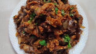 How to make authentic Andhra Vankaya Fry With Peanuts easily