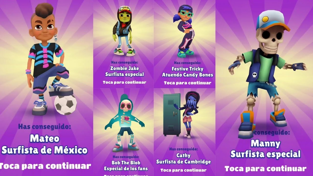 Desbloqueando los Nuevos Personajes de México En Subway Surfers FREE!!