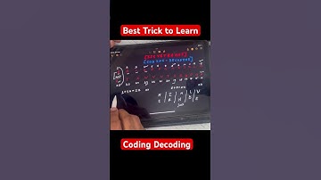 Best Trick to Learn Coding Decoding for all Exams!!! #ssc #ssccgl2025 #ssccgl2026 #sscgd #sscchsl