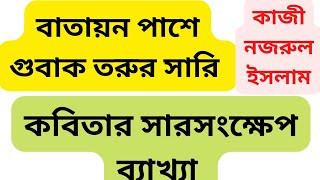 Summary of the Poem 'Batayon Pashe Gubak Tarur Sari' / Kazi Nazrul Islam / Batayon Pashe Gubak Ta... screenshot 4