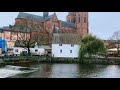 Uppsala Walks: city center to the kings tomb, 4k (Fyrisån till Gustav Vasa)