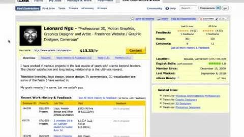 02. oDesk - How to creat profile on oDesk part 1.FLV