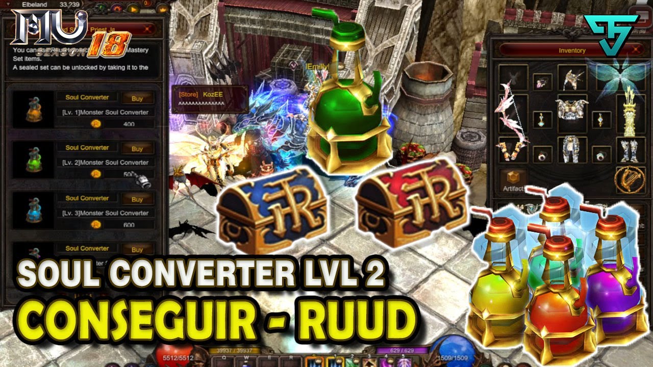 🔥 FARMEANDO RUUD - SOUL CONVERTER LVL2 / MU ONLINE / SEASON 18.2🔥