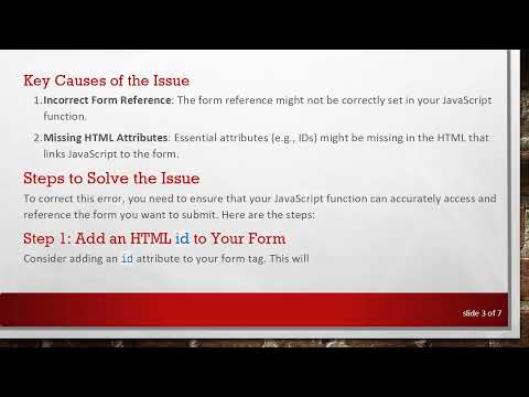 How to Fix the submit Error When Deleting a Form in JavaScript