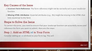 How to Fix the submit Error When Deleting a Form in JavaScript