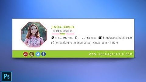 How To Create Email Signature Design - Photoshop CC Tutorial