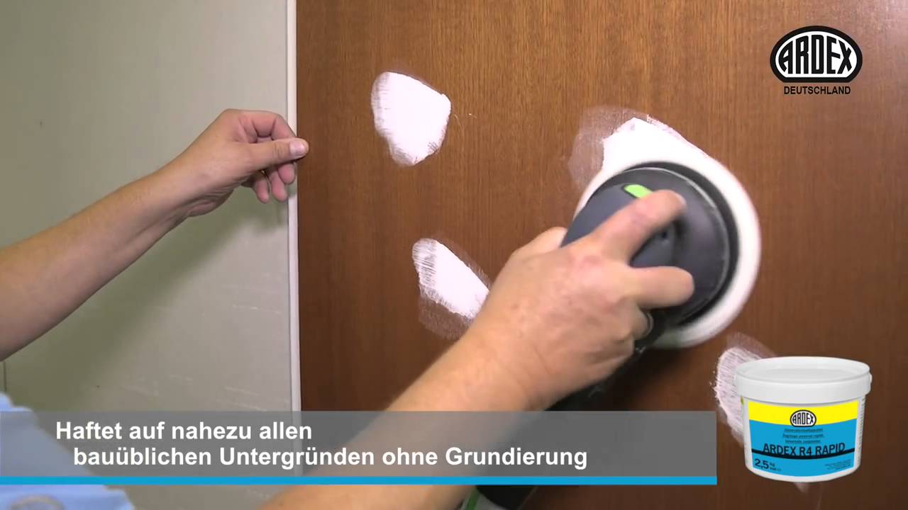 ARDEX R4 RAPID Massa rapida universale con effetto ARDURAPID® - YouTube