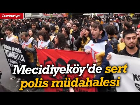 1 Mayıs'ta Taksim'e yürümek isteyenlere Mecidiyeköy'de sert polis müdahalesi