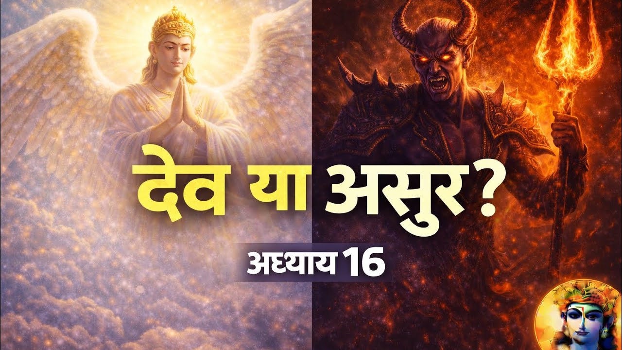 गीता अध्याय 16 | दैवासुर संपद विभाग योग | देव और असुर गुणों का रहस्य