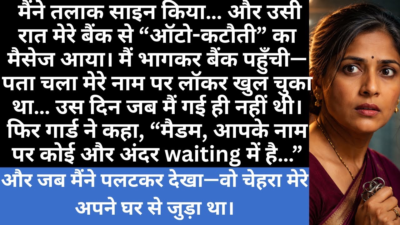 मैंने तलाक साइन किया… और उसी रात मेरे नाम पर बैंक लॉकर खुल गया!