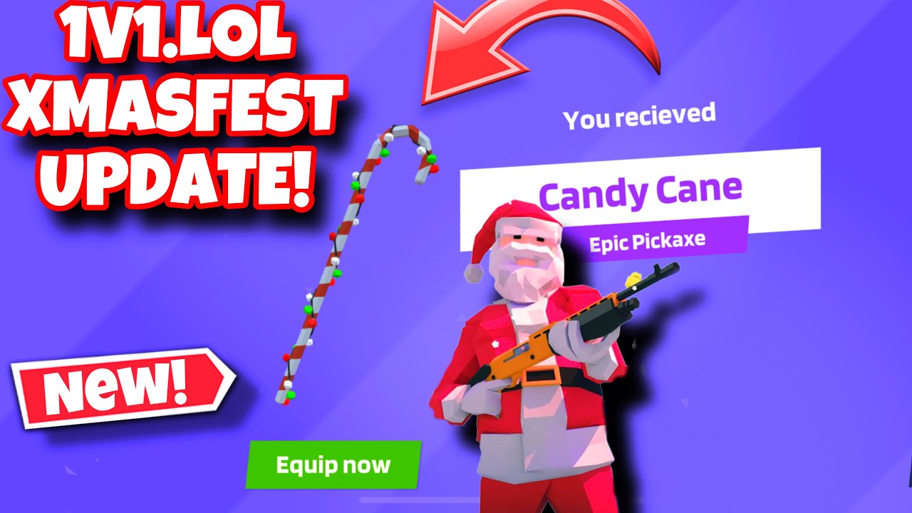 I UNLOCKED THE CANDY CANE AXE ON 1V1.LOL! 🍭 YouTube