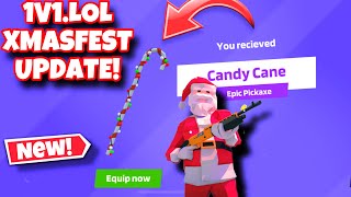 I UNLOCKED THE CANDY CANE AXE ON 1V1.LOL! 🍭